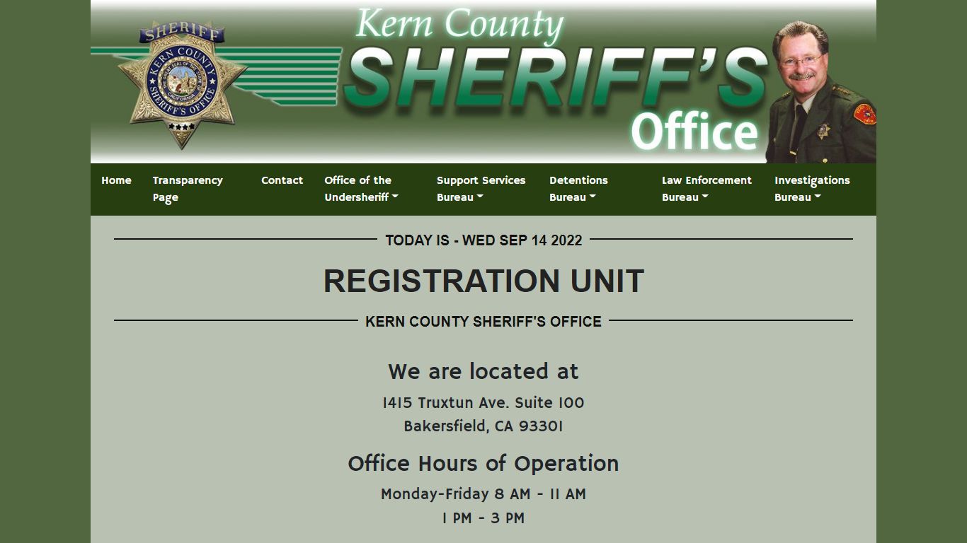 Registration Unit | KCSO